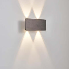 LED Wall Sconce Light Minimalist Rectangle Aluminum Linear, 5 Colors