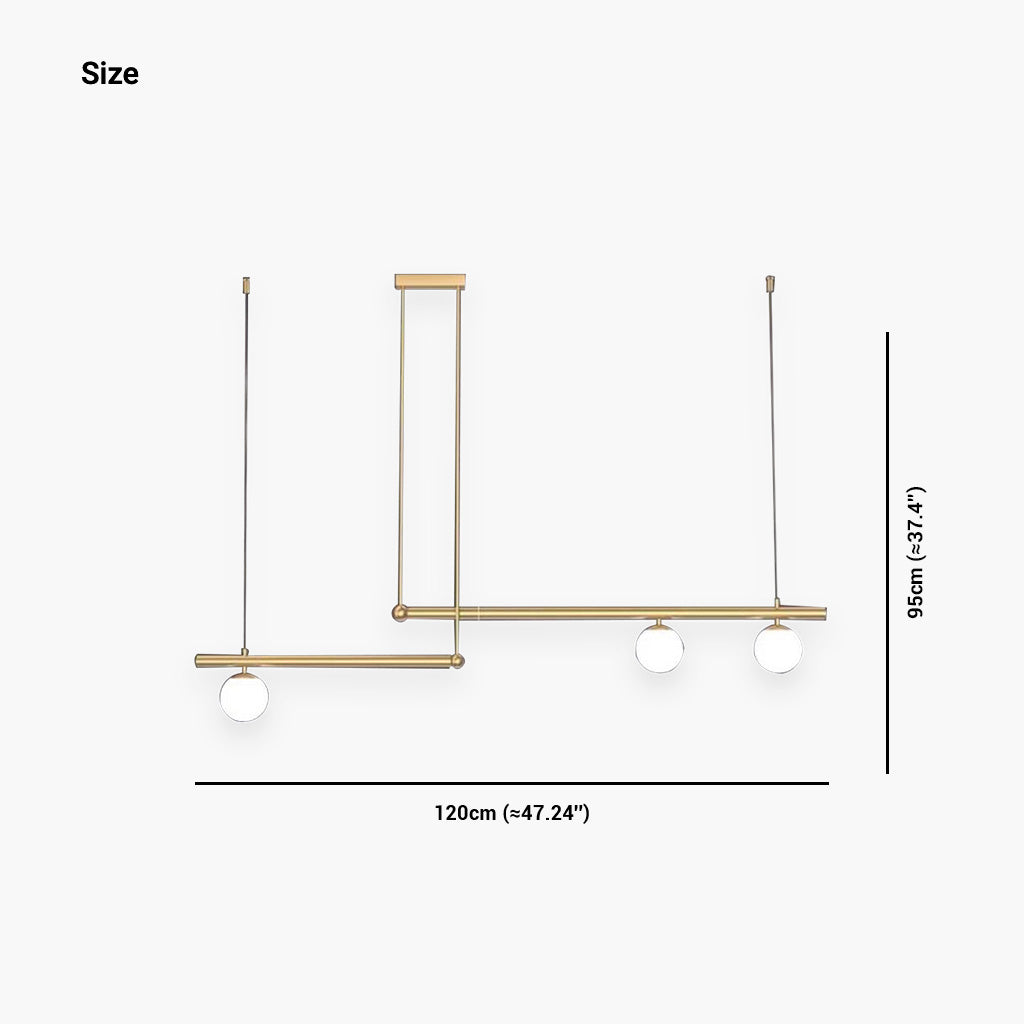 Linear Pendant Light 3 Bulb Size
