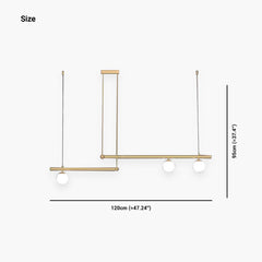 Linear Pendant Light 3 Bulb Size