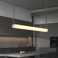 Lineaire hanglamp Riem Albast LED dimbaar