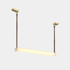 Lineaire hanglamp Riem Albast LED dimbaar