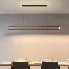 Linear Rectangle Pendant Light Dining Room