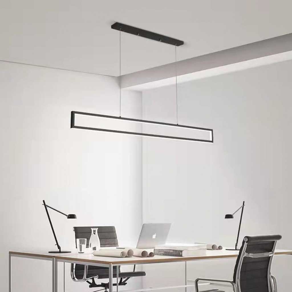 Linear Rectangle Pendant Light Meeting Room