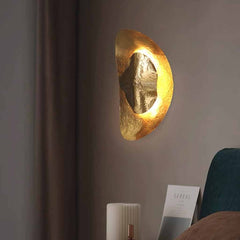 Luxury Antique Brass Half Moon Wall Sconce Room