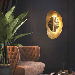 Luxury Antique Brass Half Moon Wall Sconce Sitting Room