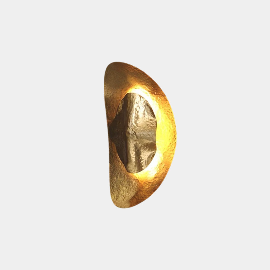 Luxury Antique Brass Half Moon Wall Sconce
