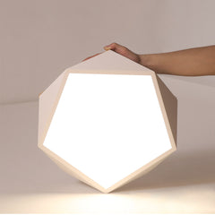 Macaron Geometric Wood Acrylic LED Ceiling Light Shape