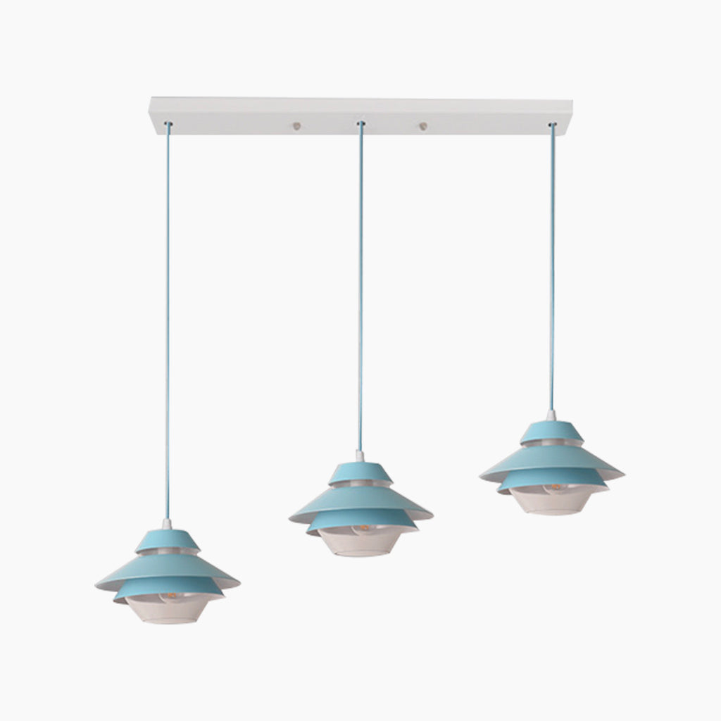 Macaron UFO Pendant Light 3 Blue