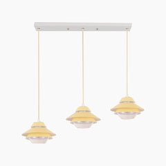 Macaron UFO Pendant Light 3 Yellow