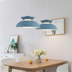 Macaron UFO Pendant Light Dining Room Blue