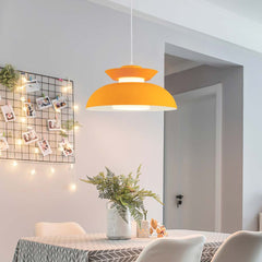 Macaron UFO Pendant Light Yellow Dining Room