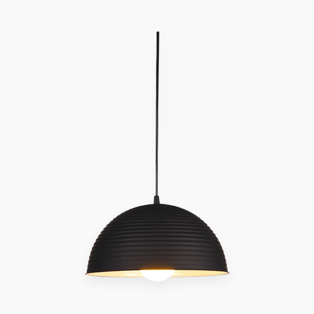 Metal Dome Hanglamp Zwart