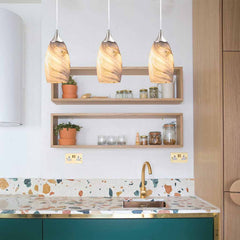 Minimalist Art Glass Marble Pendant Light Kitchen