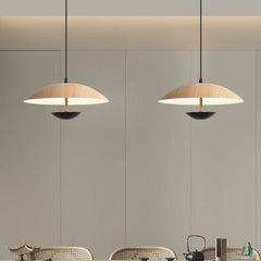 Minimalist Dish Shaped Pendant Light Dining Room 2 Lights