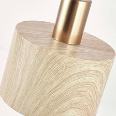 Minimalist Iron Brass Wall Sconce Light Wood Grain