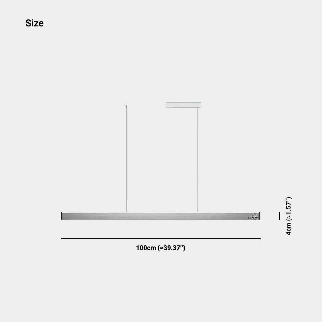 Linear LED Pendant Light with a Dimmer Button | VAXLAMP
