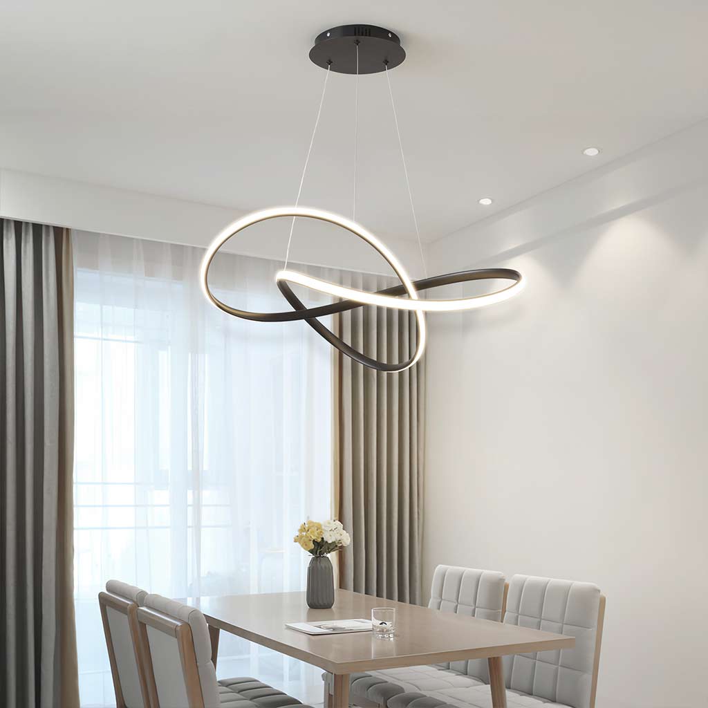 Minimalist Twisted LED Chandelier Ceiling Light