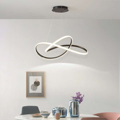 Hanging Chandelier Ceiling Light LED Twisted Minimalist