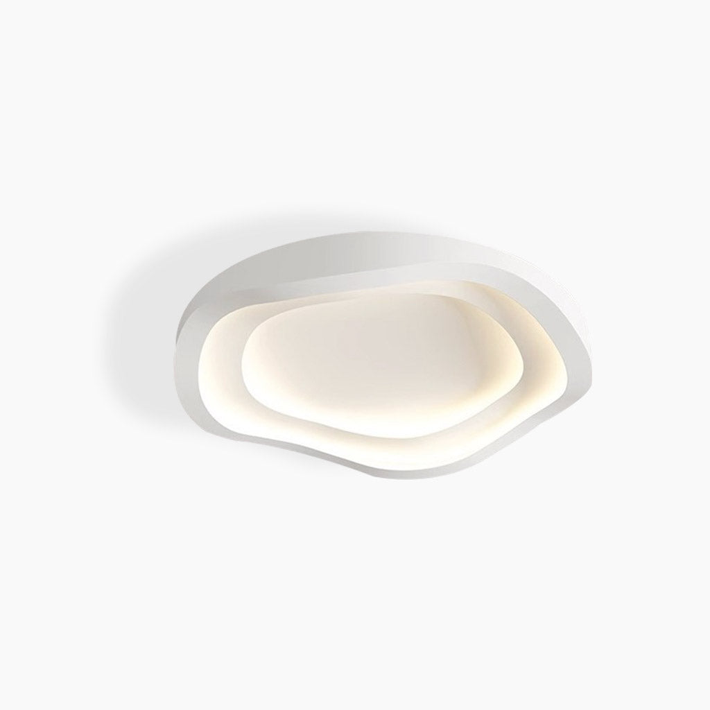 Minimalist White Flush Mount LED Ceiling Light