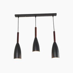 Modern Cone Pendant Light Bar 3 Black