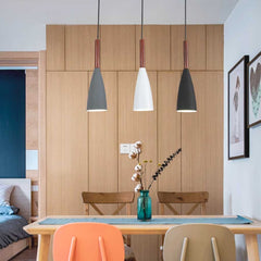 Modern Cone Pendant Light Bar 3 Room