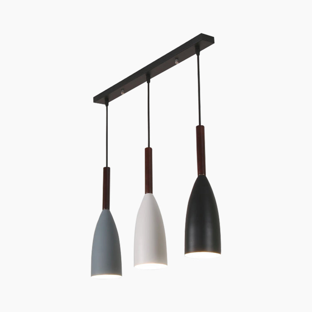 Modern Cone Pendant Light Bar 3 Tri
