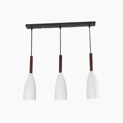 Modern Cone Pendant Light Bar 3 White