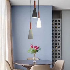 Modern Cone Pendant Light Round 3 Tri Dining Room