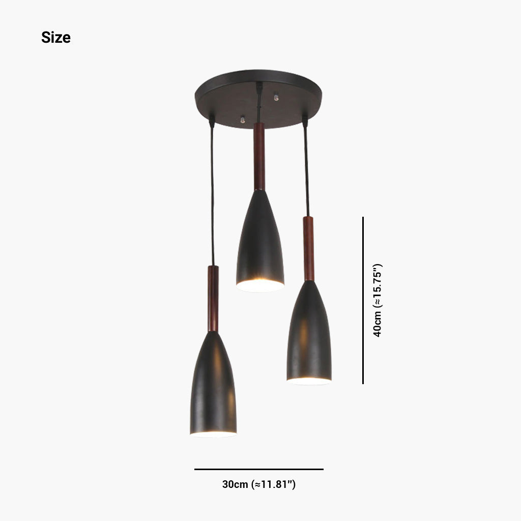 Modern Cone Pendant Light Round Size