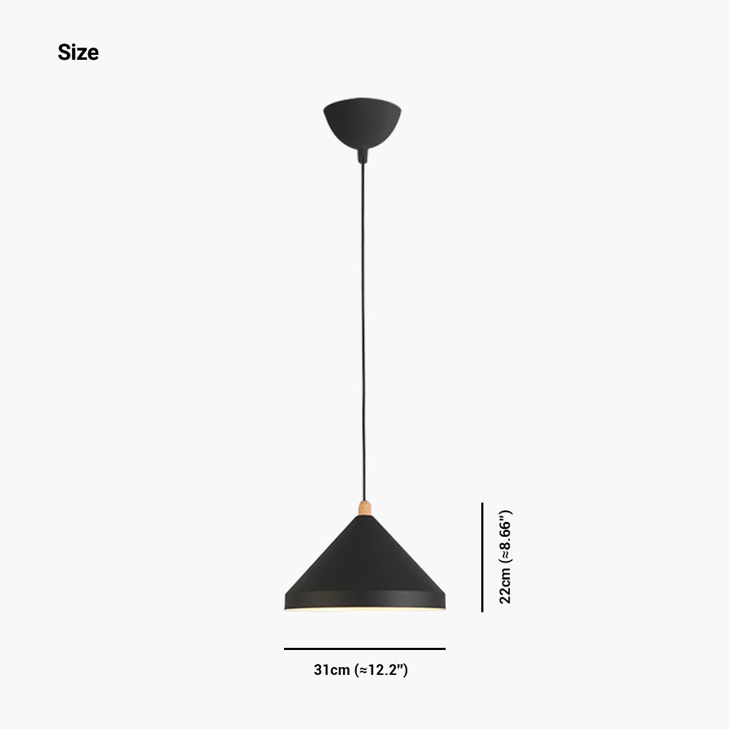 Modern Cone String Pendant Light Size 1 Light