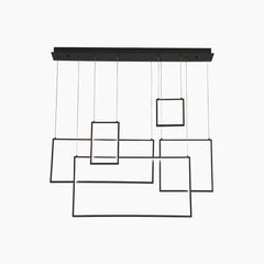 Modern Geometric Linear Pendant Light Chandelier Main