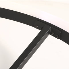 Modern Iron Round Ring Semi Flush Ceiling Light Detail