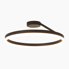 Modern Iron Round Ring Semi Flush Ceiling Light Main