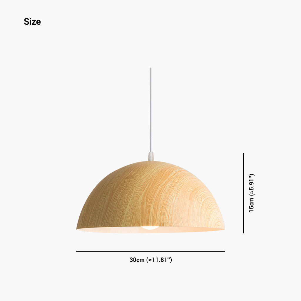 Modern Japanese Dome Pendant Light A Size