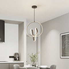 Modern LED Ring Abstract Chandelier Ceiling Light Dining Room