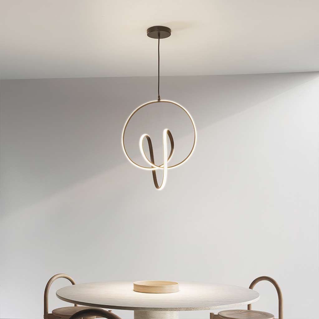 Modern LED Ring Abstract Chandelier Ceiling Light Table