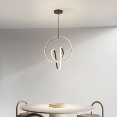 Modern LED Ring Abstract Chandelier Ceiling Light Table