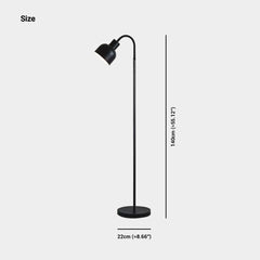 Modern Minimalist Iron Floor Standing Lamp Black Size