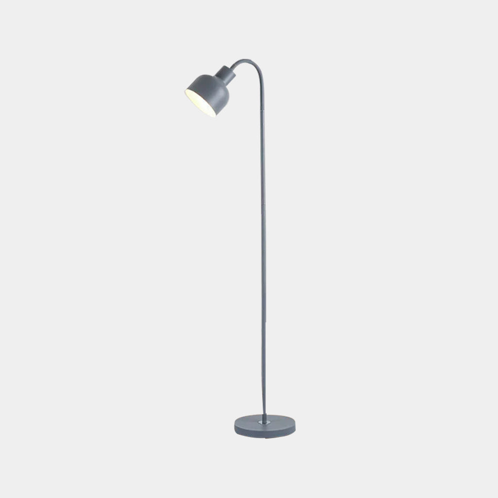 Modern Minimalist Iron Floor Standing Lamp Grey