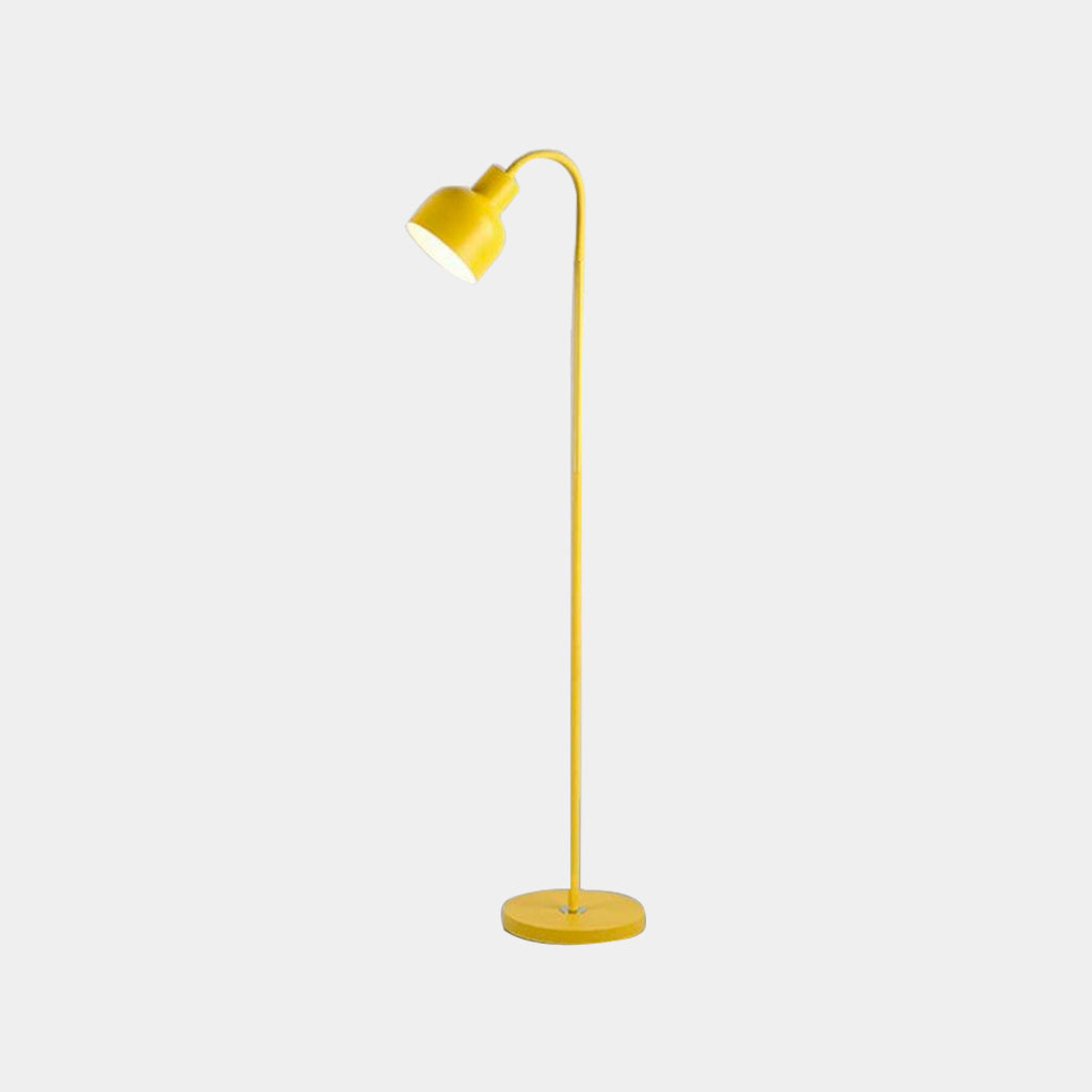 Modern Minimalist Iron Floor Standing Lamp Yellow
