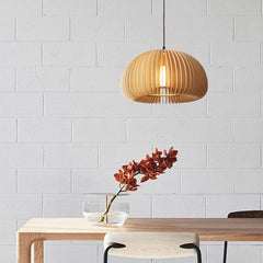 Modern Scandinavian Wood Japanese Pendant Light Bar