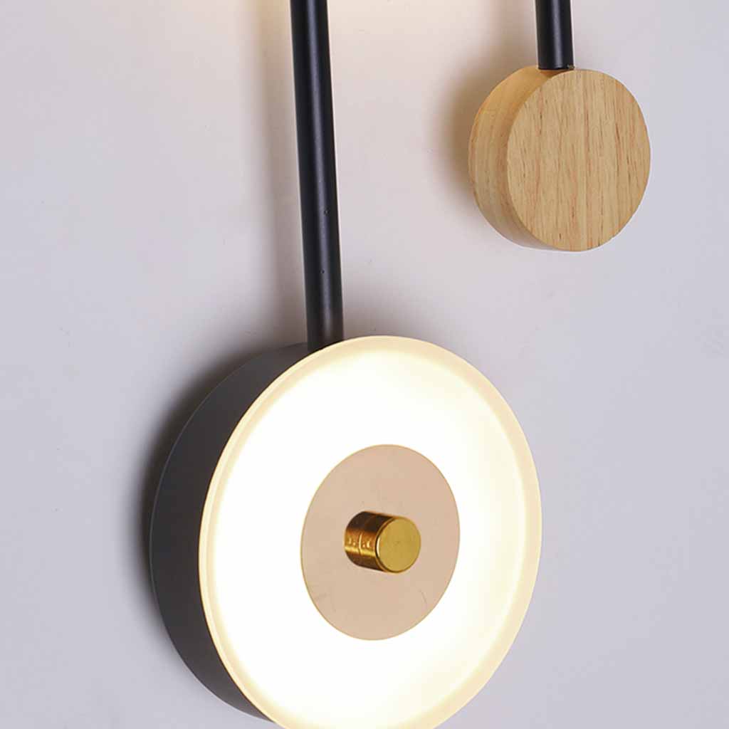 Modern Unique Wood Wall Lamp Lighting Shade