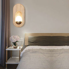 Modern Wood Wall Sconce Bedroom