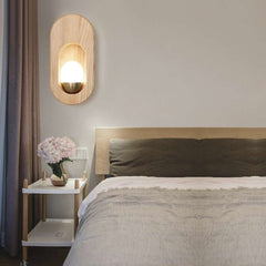 Modern Wood Wall Sconce Bedroom