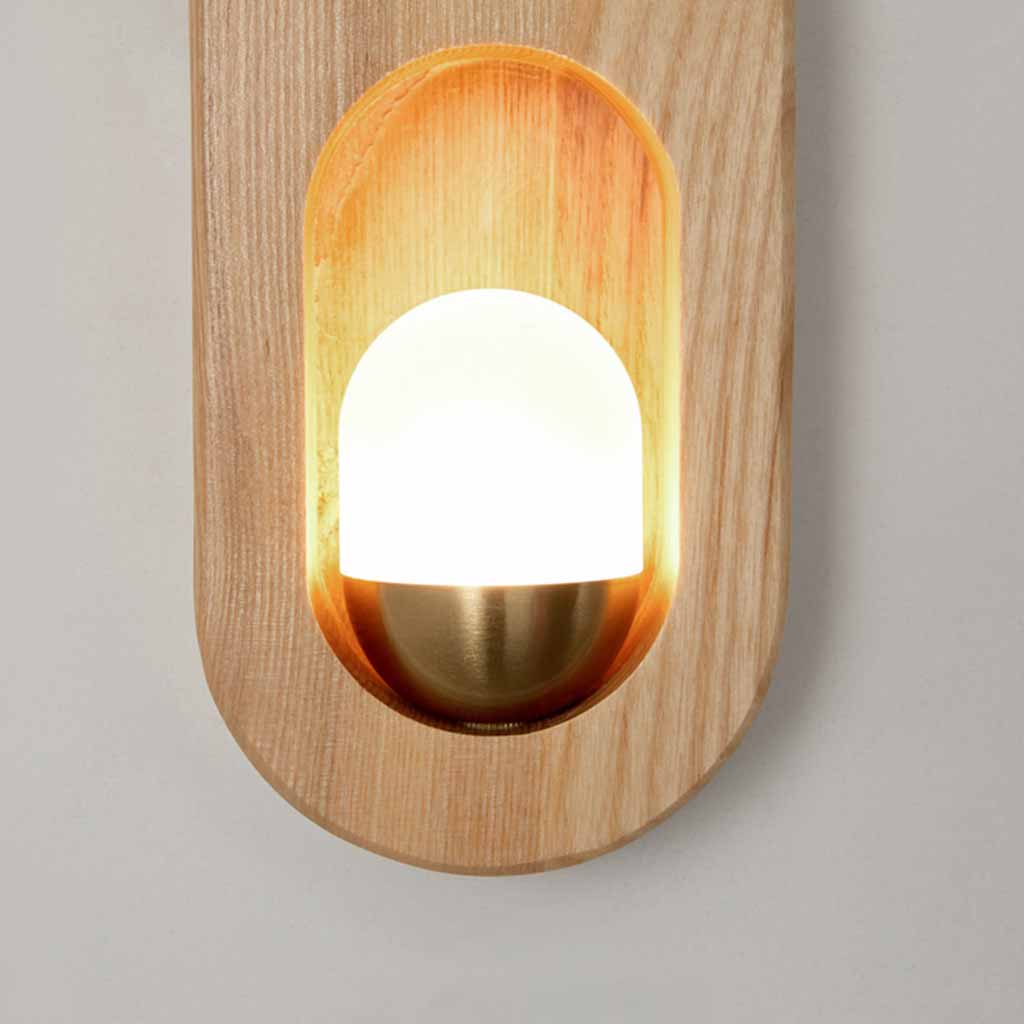 Modern Wood Wall Sconce Bulb