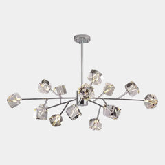 Lustre moléculaire Spoutnik Cristal Cube, Chrome