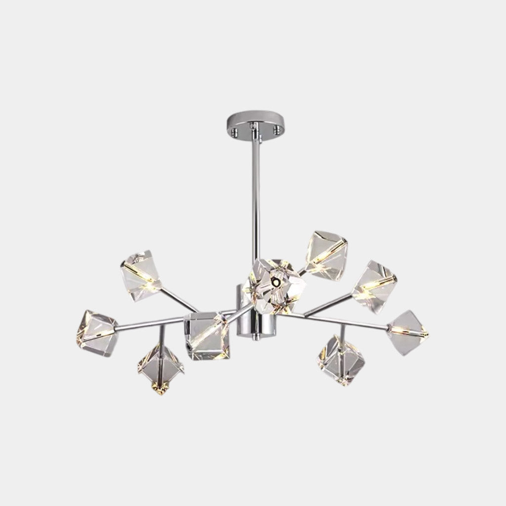 Lustre moléculaire Spoutnik Cristal Cube, Chrome