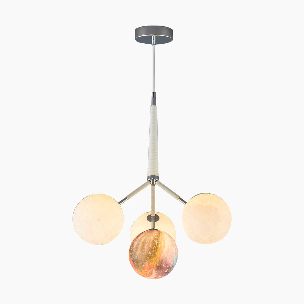 Moon Bubble Light Fixture 4 Color Pendant