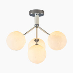 Moon Bubble Light Fixture 4 White Flush Mount