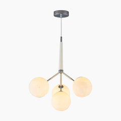 Moon Bubble Light Fixture 4 White Pendant